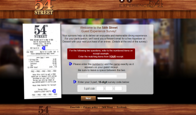54th Street Guest Experience Survey