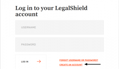 Legalshield Account create