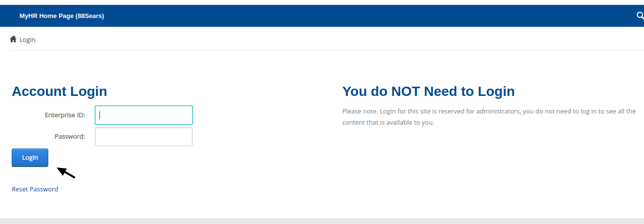 Login Into Your 88Sears Account