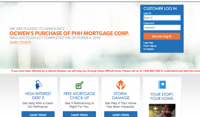 Login to Ocwen Loan Servicing Account