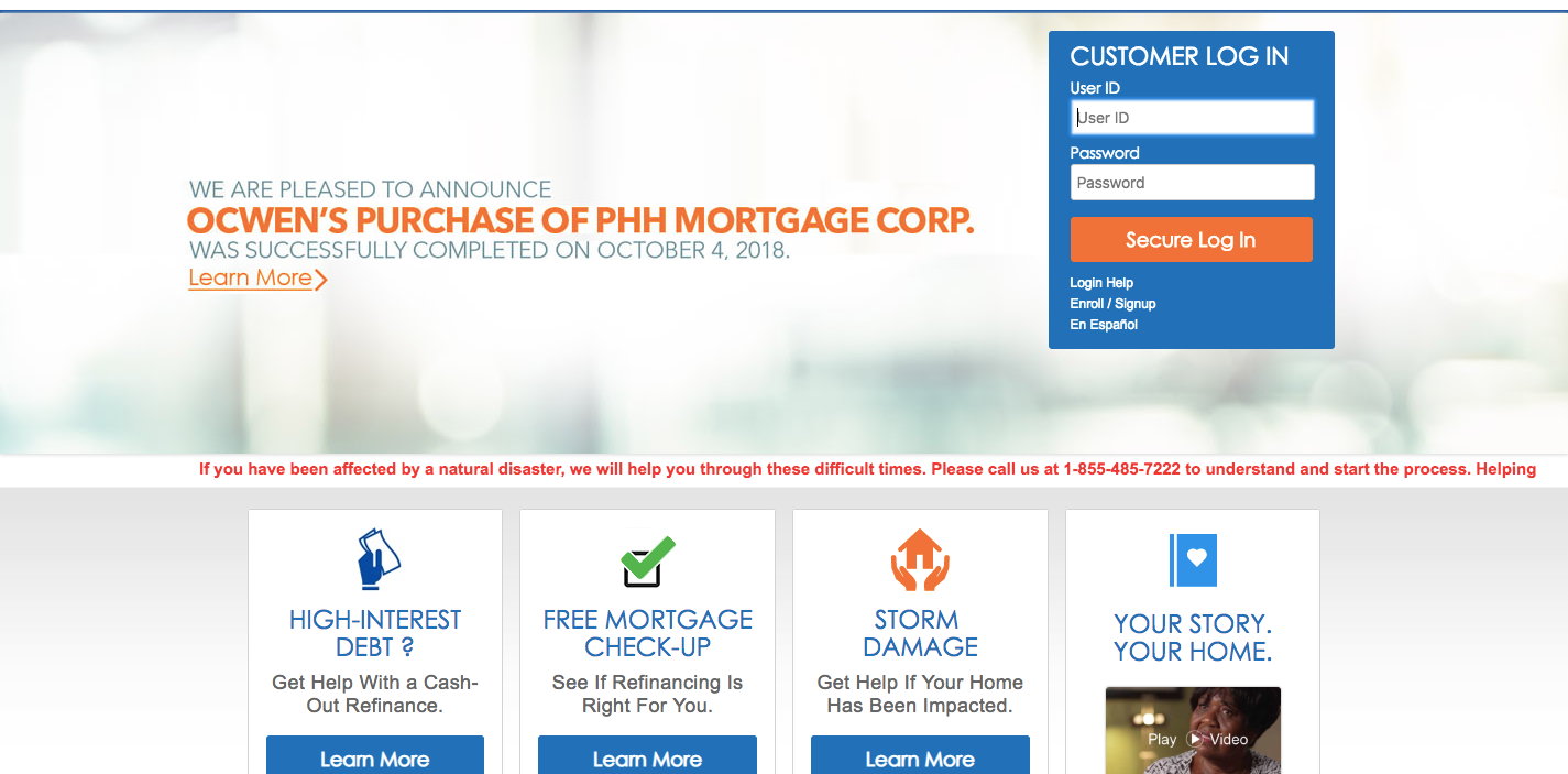 Login to Ocwen Loan Servicing Account