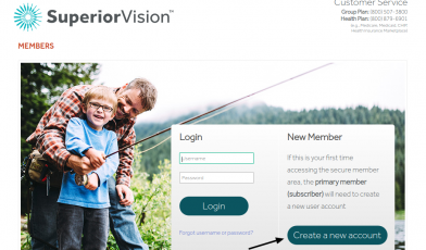 Superior Vision Account Login Process