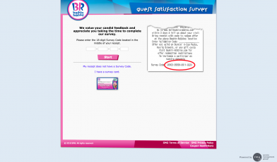 baskin robbins survey