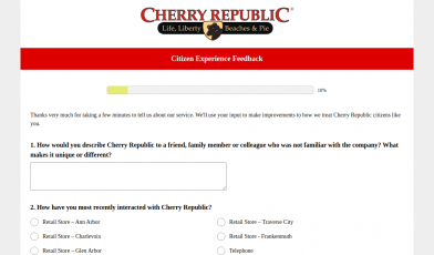 cherry republic survey logo