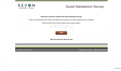 devon seafood grill survey logo