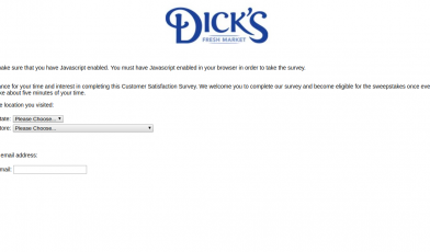 dicks fresh market survey logo