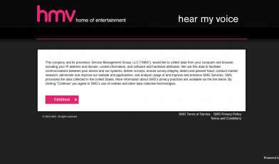 hmv-hear my voice survey logo