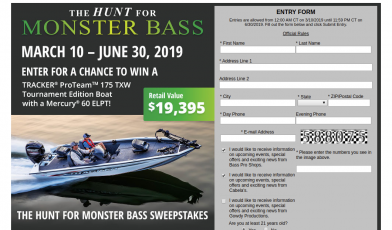 monster bass sweepstakes logo