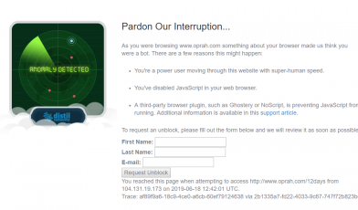 pardon our interruption survey logo
