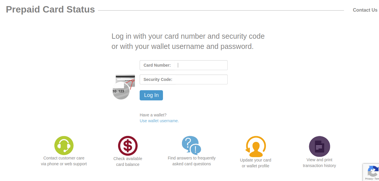 prepaid account center login