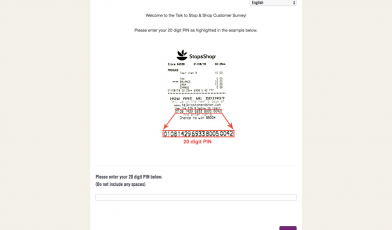 stop and shop Survey