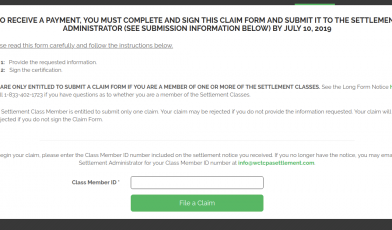 wc tcpa class action settlement logo