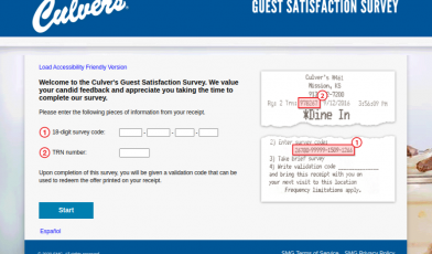 Culvers Guest Satisfaction Survey