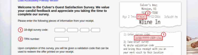 Culvers Guest Satisfaction Survey