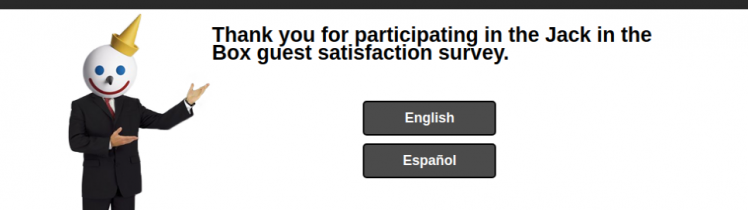 Jack in The Box Survey Logo